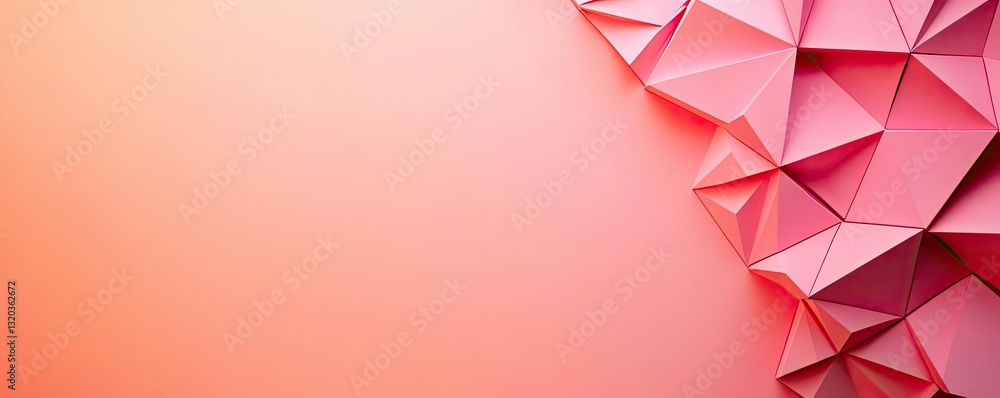 Poster geometric shapes illustration abstract background concept. abstract pink geometric background with t