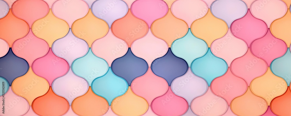 Aufkleber geometric shapes illustration abstract background concept. colorful abstract pattern with diverse sh