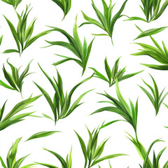 Obraz premium seamless background with green leaves