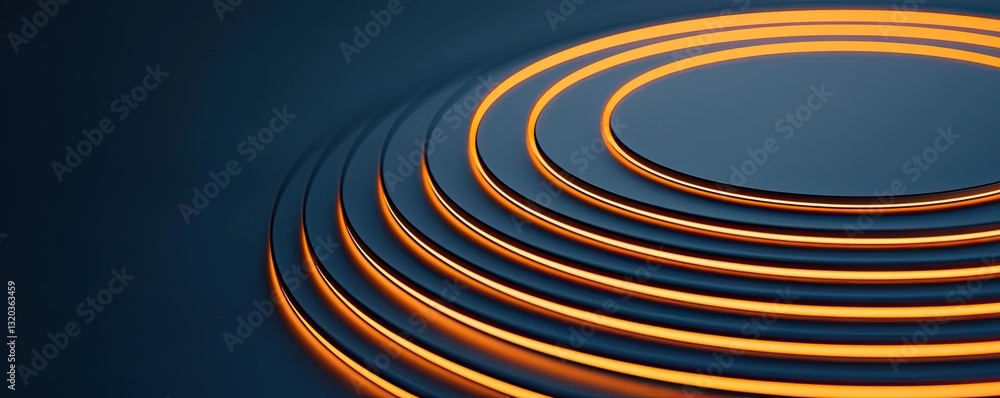 Aufkleber geometric shapes illustration abstract background concept. abstract design featuring concentric circ