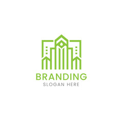 Real estate building or home logo