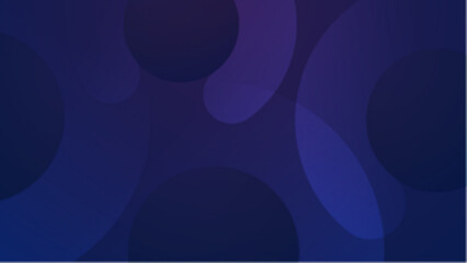 Abstract dark background with overlapping gradient circle vector illustration