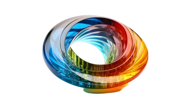 colorful plastic glass