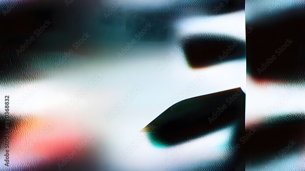 Poster an abstract colorful composition featuring blurred light shapes and gradients