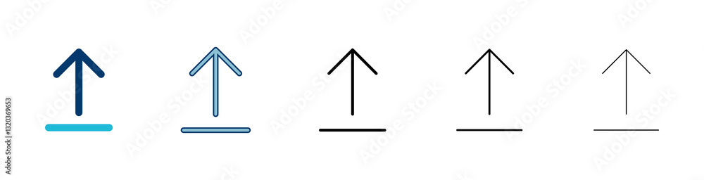 Poster upload icon vector isolated on white background. upload sign icon. upload button. load symbol.