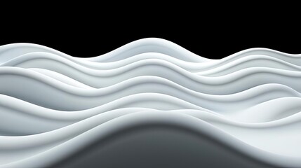 Obraz premium Abstract concept art background idea. Abstract waves create a smooth, flowing texture against a dark background.