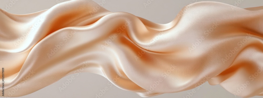 Poster silk ribbon flowing fabric background abstract minimalistic design