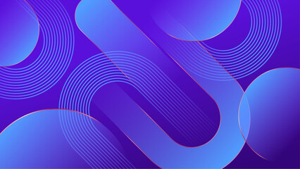 abstract stylish purple and blue gradient background with overlapping geometric shapes vector illustration, great for business presentation, wallpaper design, or banner