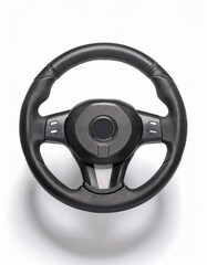 Black Leather Steering Wheel