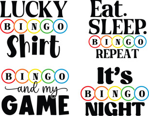Bingo Quotes Planner SVG T-shirt Design
