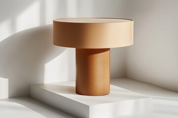 Modern Table Lamp for Minimalist Design, Studio Shot.