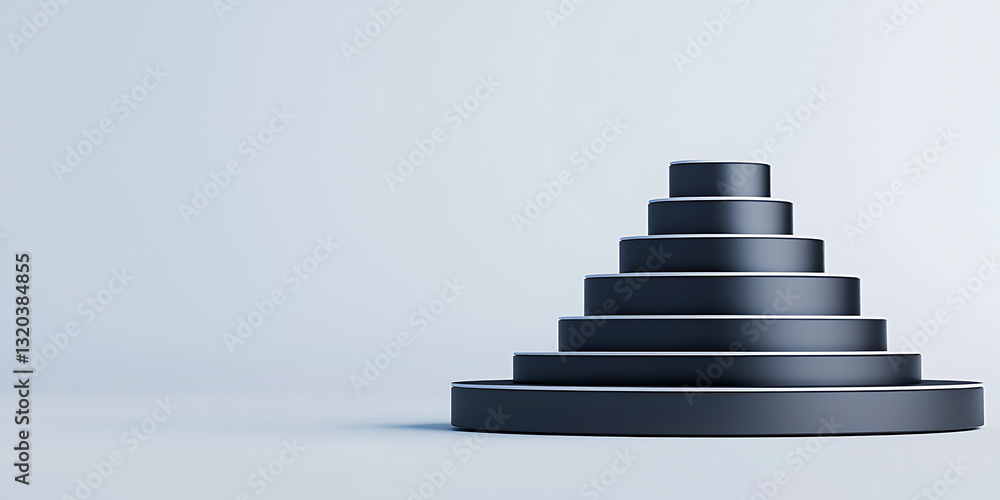 Poster elevating design concepts in minimalist architecture studio space 3d model sleek environment low ang
