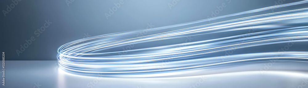Poster dynamic light trails abstract setting digital art contemporary environment artistic perspective moti