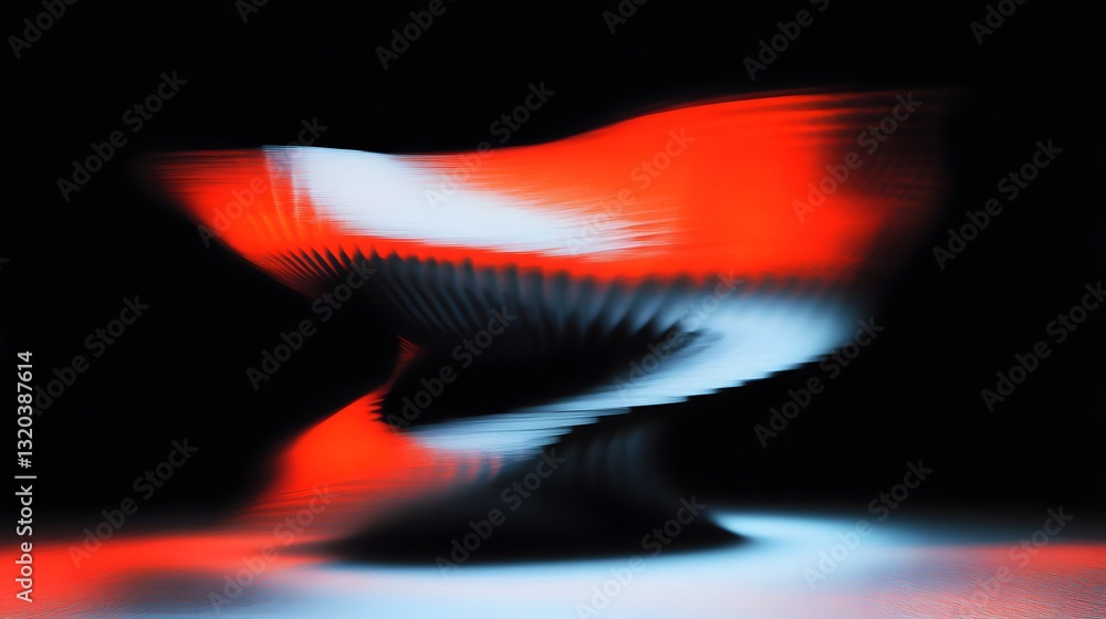 Poster an abstract artistic image of a blurred and textured shape