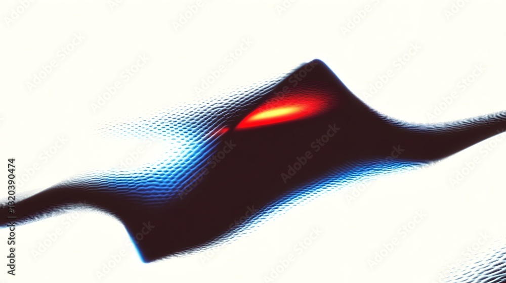 Aufkleber abstract shape featuring gradient colors and textures over a light background