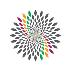 Print mandala art for wall art, henna and tattoo design