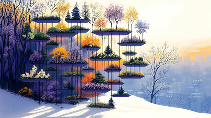 Floating Gardens Skyline View