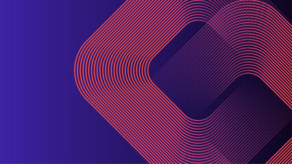 abstract purple gradient background with orange geometric circle and lines vector illustration, perfect for business presentation, elegant design, or poster