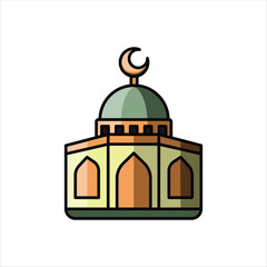 Mosque, Islamic Worship Place - Symbol of Ramadan and Islamic Icon