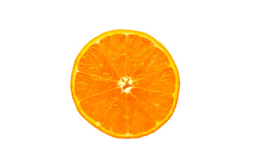 fresh juicy oranges isolated on a white background