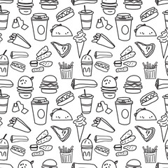 food seamless pattern