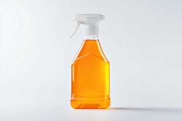 High quality all-purpose cleaner in transparent spray bottle on white background