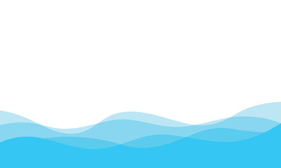 graphic design of ocean with turquoise waves on white background