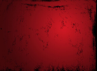 black with scratch and grunge on red vignette background