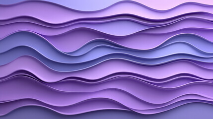 Abstract Fluid 3D Render with Neon Curved Waves