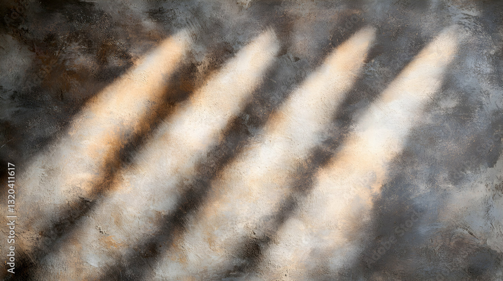Poster abstract textured background with diagonal light streaks across a dark, mottled surface. ideal for d