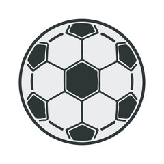 Fototapeta premium Soccer Ball Outline Vector Illustration,Hand Drawn Soccer Ball Icon,Football Ball Line Art Design
