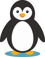 Cute Penguin Vector Illustration
