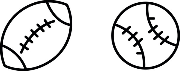 "Sports Ball Icon Representing Athletic Activities, Games, and Recreation"