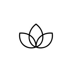 Lotus Logo. Lotus Logo Design. Lotus Logo Brand. Lotus Logo Vector Design Isolated on White Background