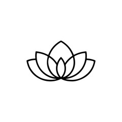 Lotus Logo. Lotus Logo Design. Lotus Logo Brand. Lotus Logo Vector Design Isolated on White Background