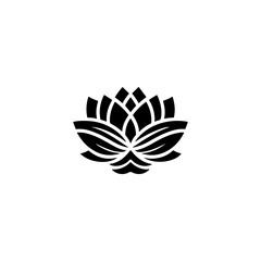 Lotus Logo. Lotus Logo Design. Lotus Logo Brand. Lotus Logo Vector Design Isolated on White Background