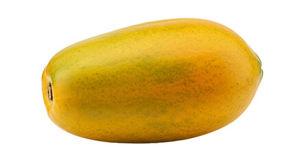 Fresh ripe papaya isolated on white background