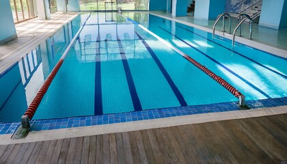 Obraz premium 室内のプール場