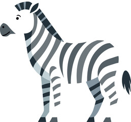 Zebra vector illustration with abstract stripes, A creative vector illustration of a zebra featuring abstract black and white stripes, perfect for artistic and animal-themed designs.
