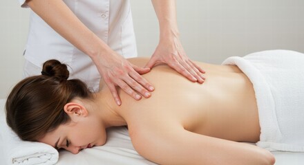 A woman who does reflexology massage and health spa