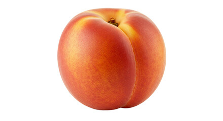Fresh ripe peach isolated on white background