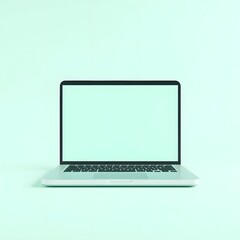 Modern laptop computer with a clean blank screen for web design use