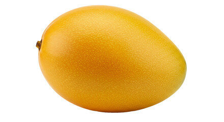 Ripe yellow mango isolated on white background