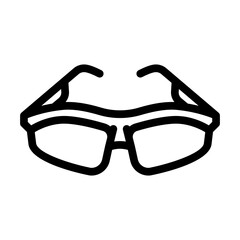 sunglasses polarized line icon vector illustration