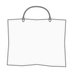 歯科で患者に使われる、衛生的・白色の歯科エプロン（不織布・紙・使い捨て・ディスポーザブル）のイラスト