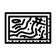 nautical chart geographical discoveries line icon vector illustration