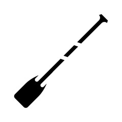 canoe paddle water trip tourism glyph icon vector illustration