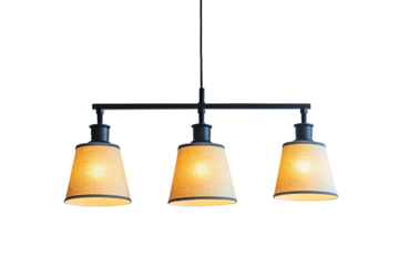 Rustic Three-Light Pendant Light - Modern Farmhouse Style