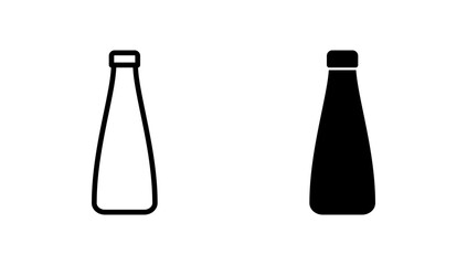 Bottle icon vector. bottle sign and symbol
