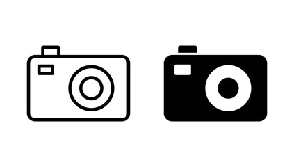 Camera icon vector. photo camera sign and symbol. photography icon.